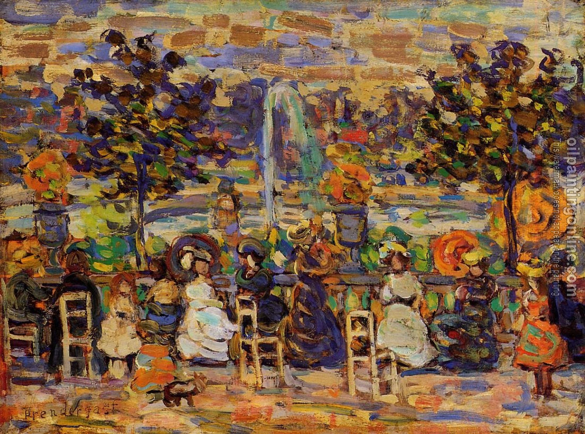 Prendergast, Maurice Brazil - In Luxembourg Gardens